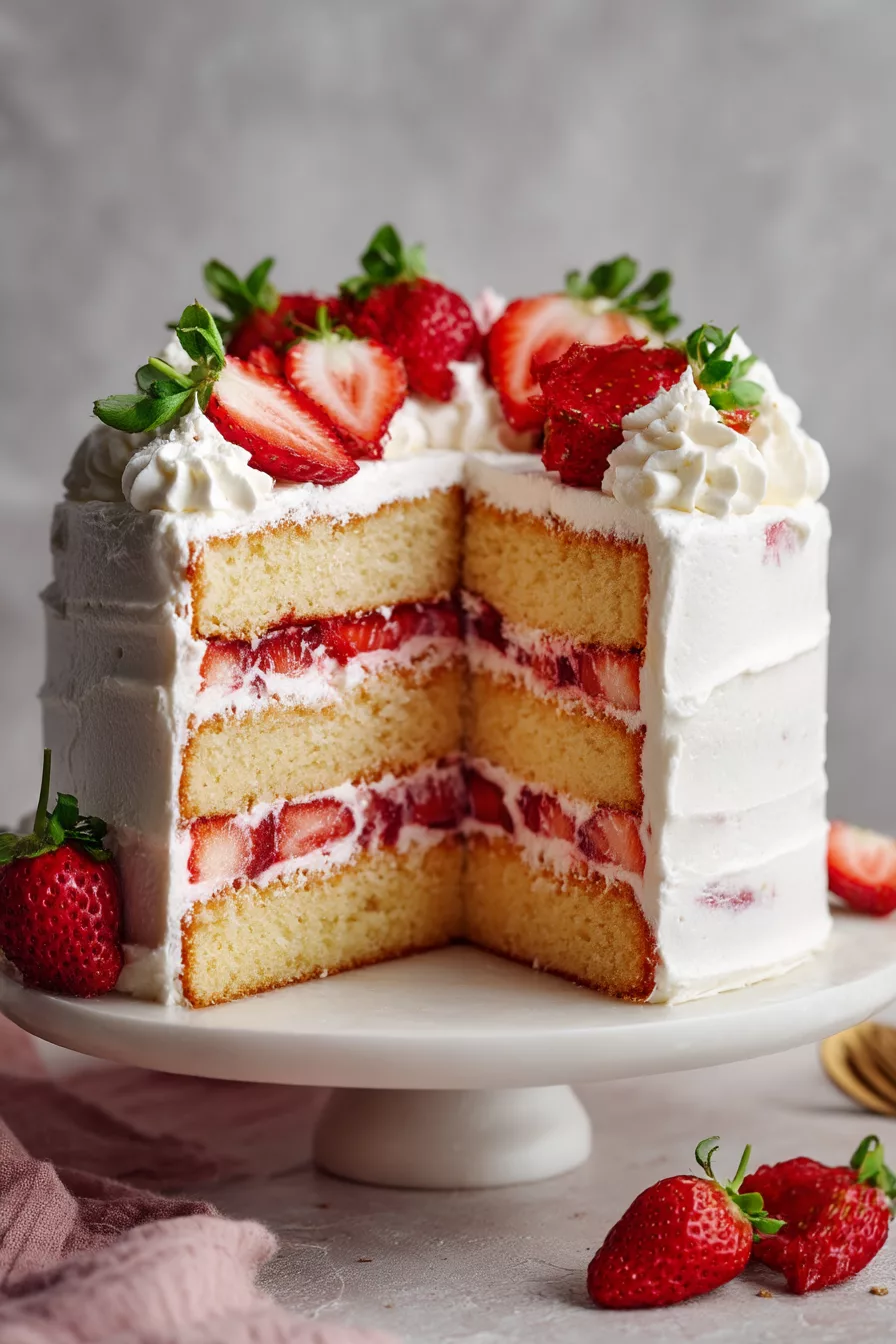 Best Strawberry Cake from Scratch