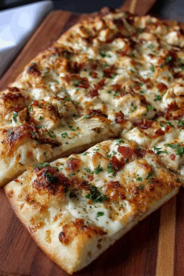 Chicken Alfredo Pizza