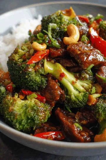 Instant Pot Kung Pao Broccoli