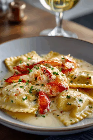 Lobster ravioli