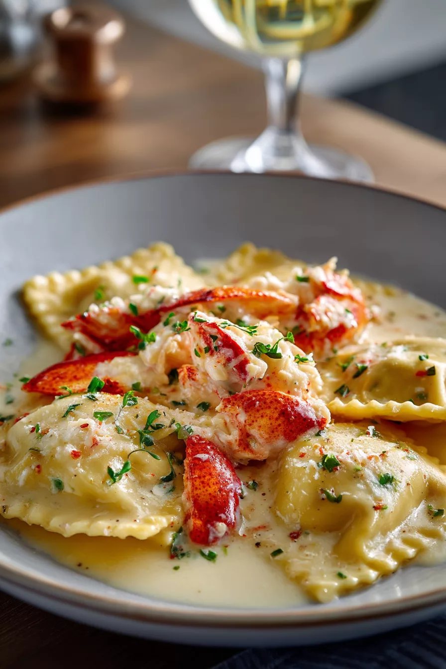 Lobster ravioli