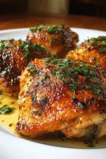 Oven-Baked Chicken Thighs