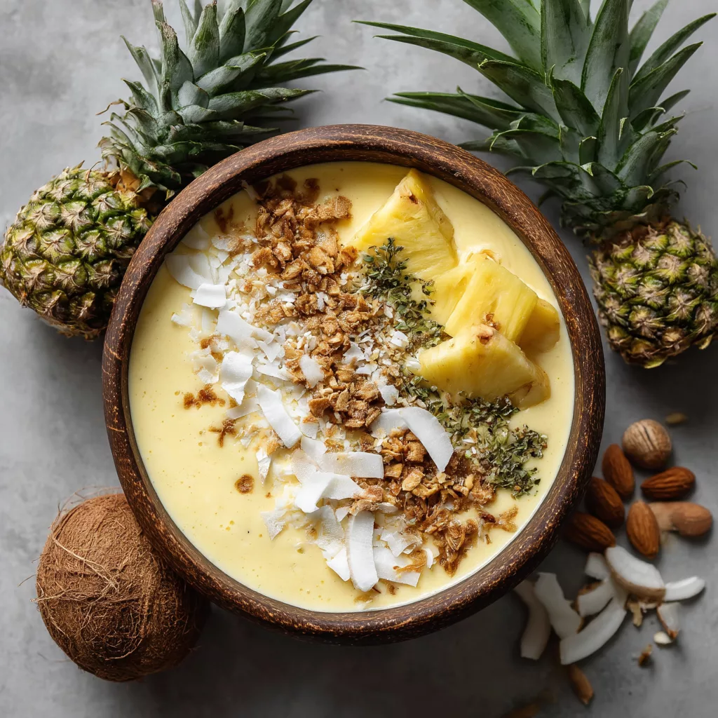 Pineapple Coconut Smoothie Bowl