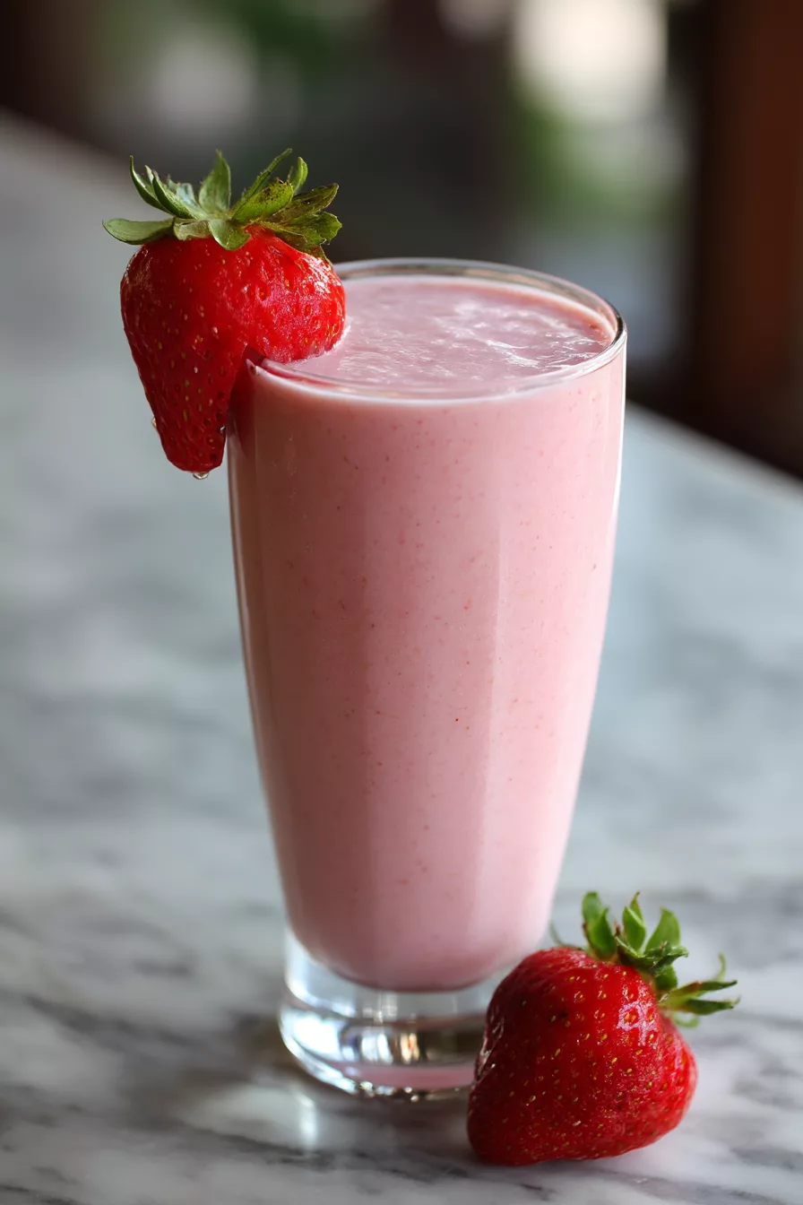 Strawberry Oatmeal Breakfast Smoothie