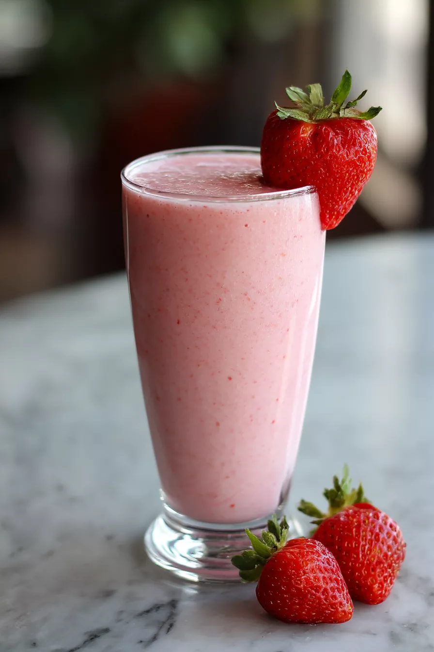 Strawberry Oatmeal Breakfast Smoothie