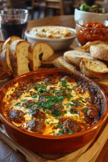 Tuscan Sausage & Bean Dip