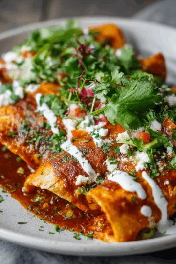 Vegan Sweet Potato Enchiladas