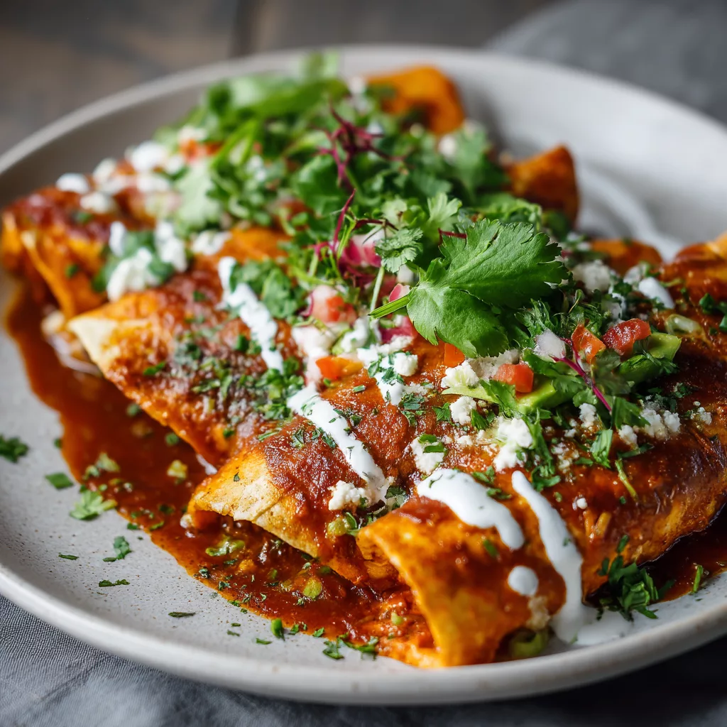 Vegan Sweet Potato Enchiladas