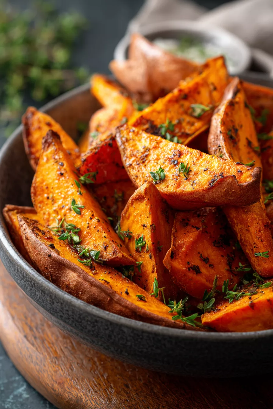 air fryer sweet potatoes