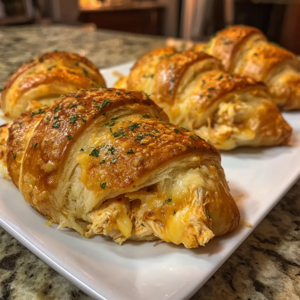 cheesy chicken crescent rolls