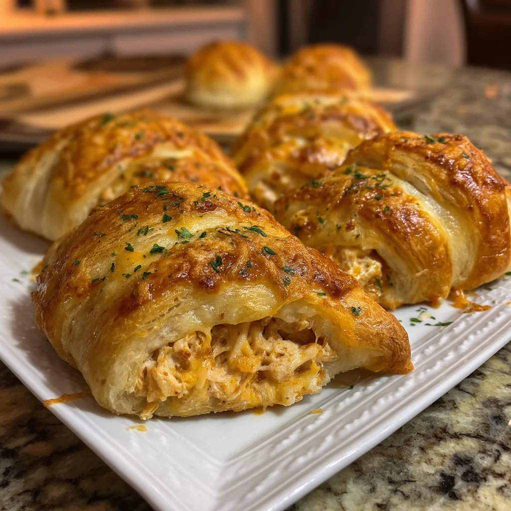 cheesy chicken crescent rolls