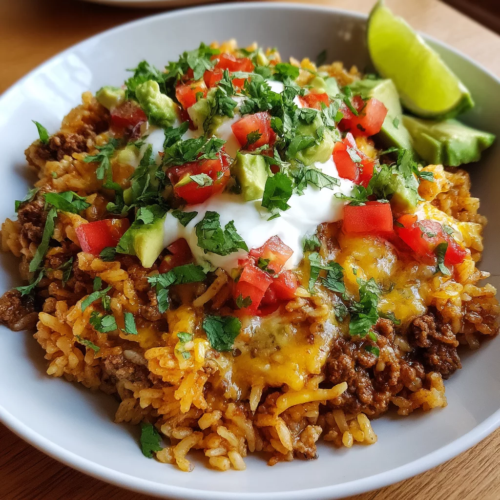 cheesy taco rice