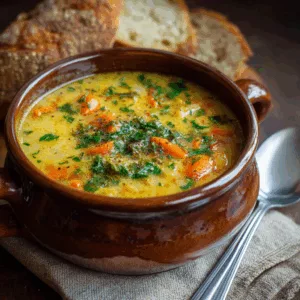 cheesy vegetable soup