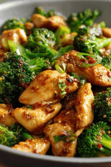 chicken and broccoli stir fry
