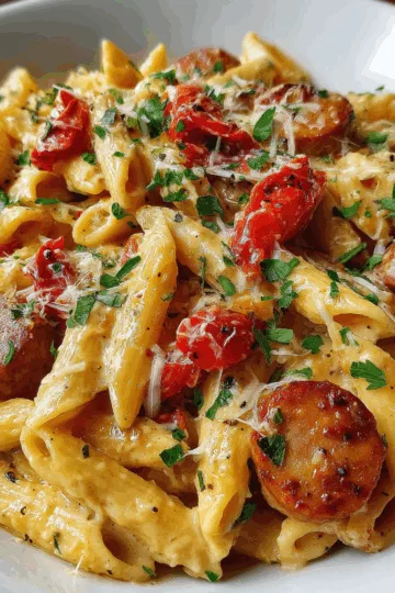 creamy sausage pasta