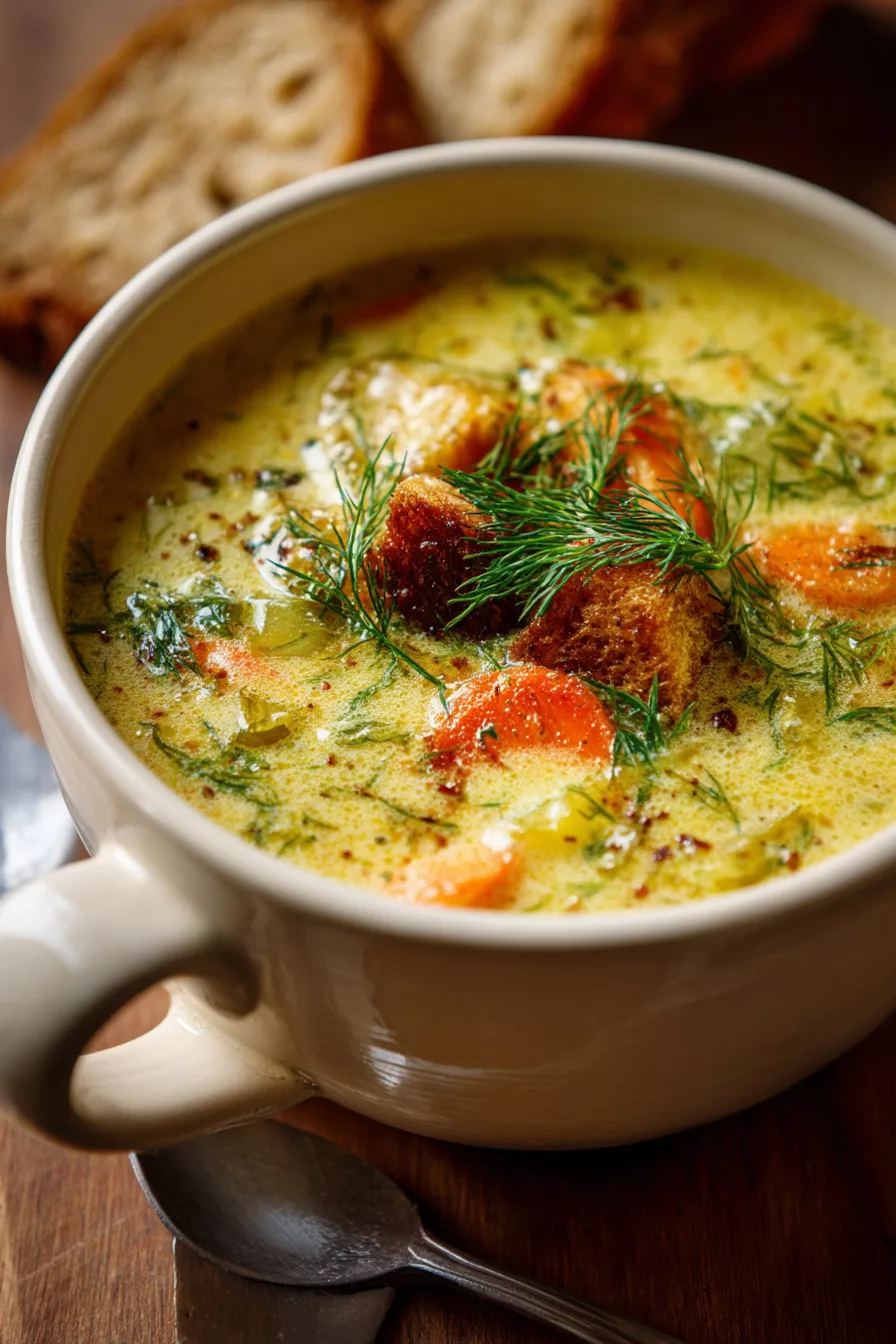 dill pickle soup