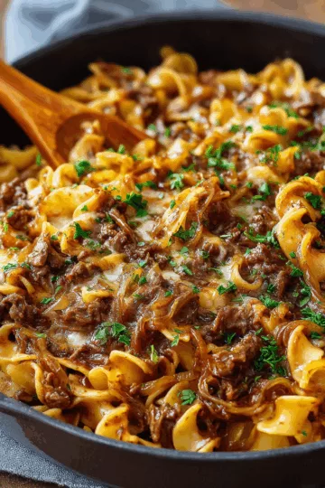 french onion beef and noodles