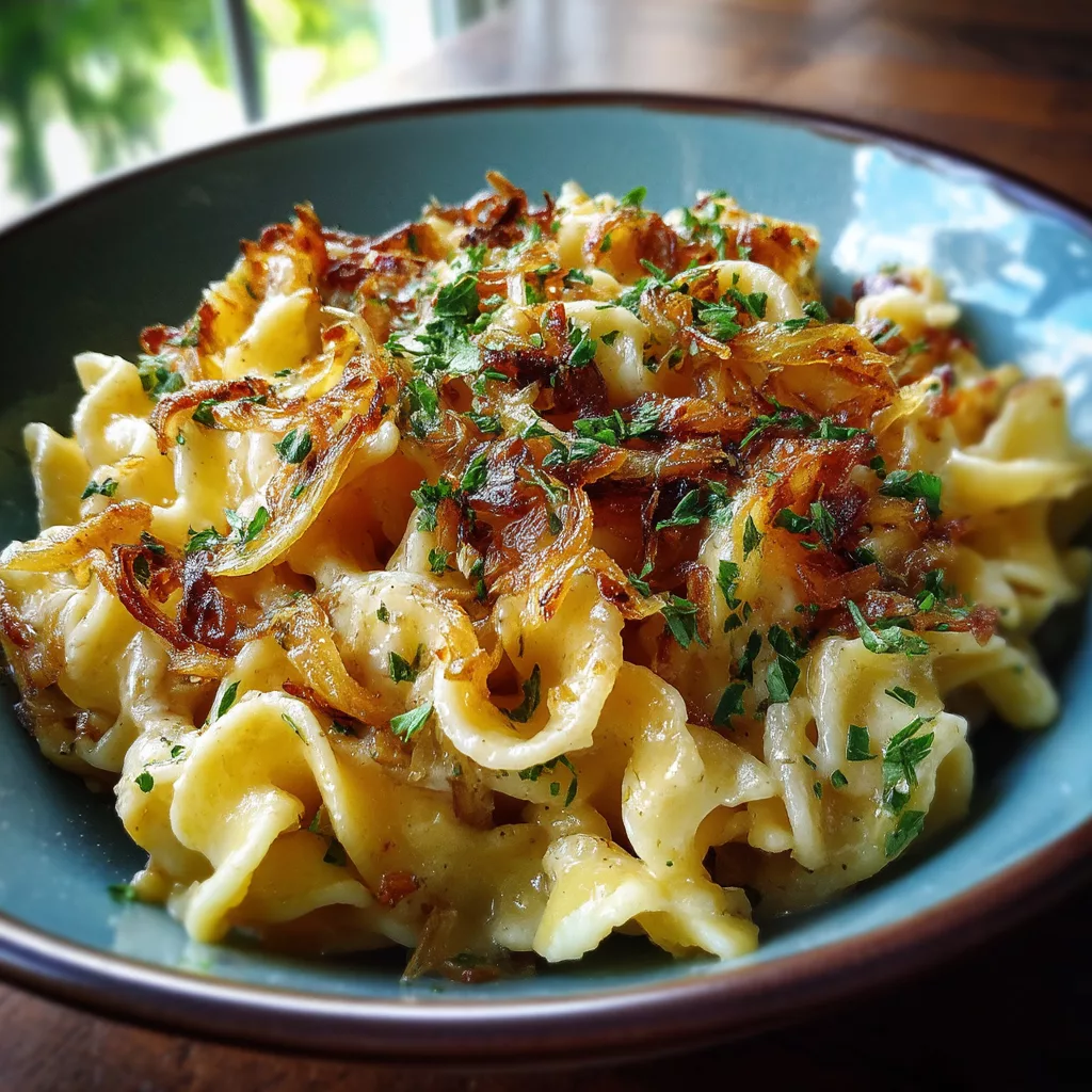 french onion pasta