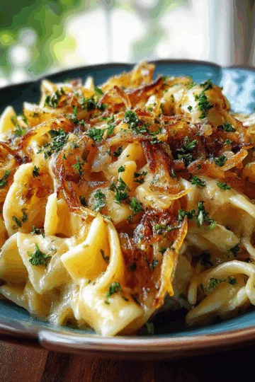 french onion pasta