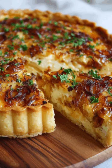 french onion tart