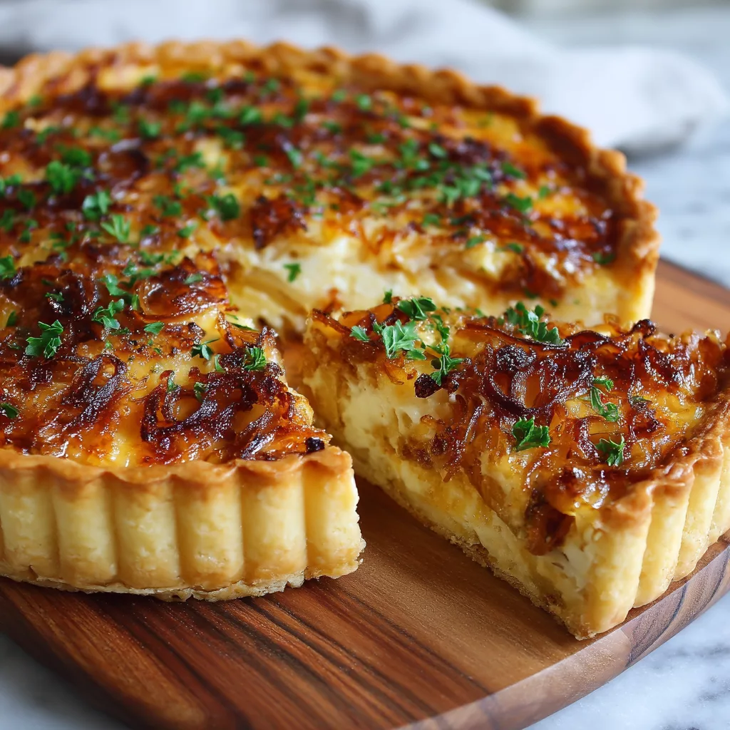 french onion tart