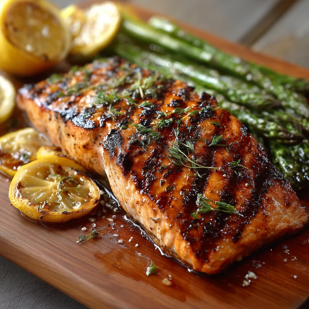 grilled salmon
