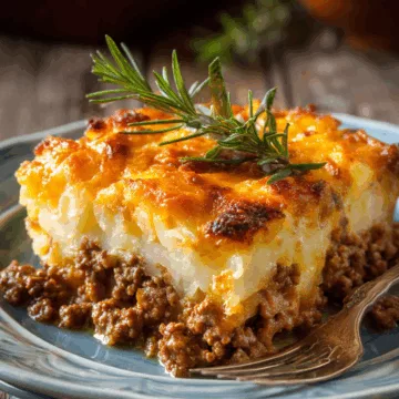 ground beef and potato casserole