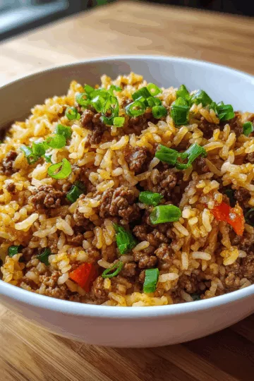 ground beef and rice