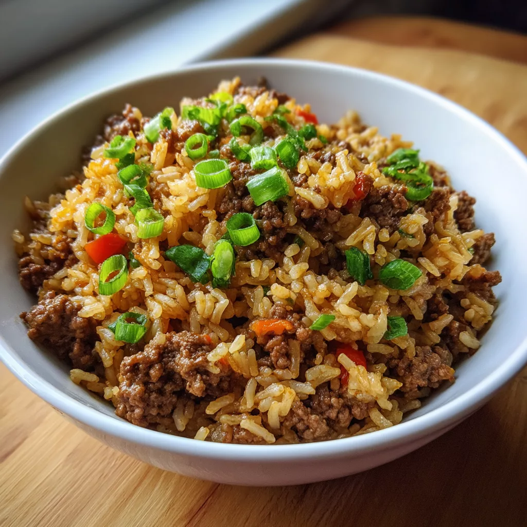 ground beef and rice