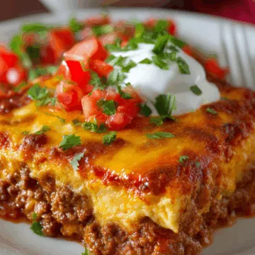 ground beef enchilada casserole