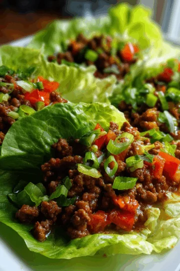 ground beef lettuce wraps