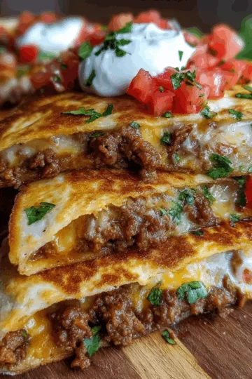 ground beef quesadillas