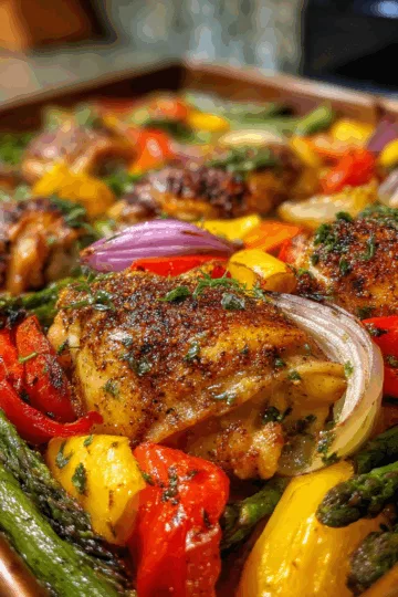 sheet pan chicken and veggies