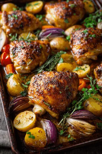 sheet pan chicken thighs