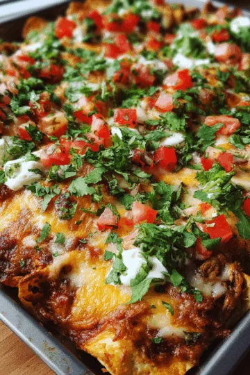 sheet pan enchiladas