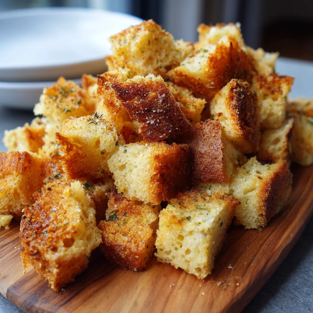 sourdough croutons
