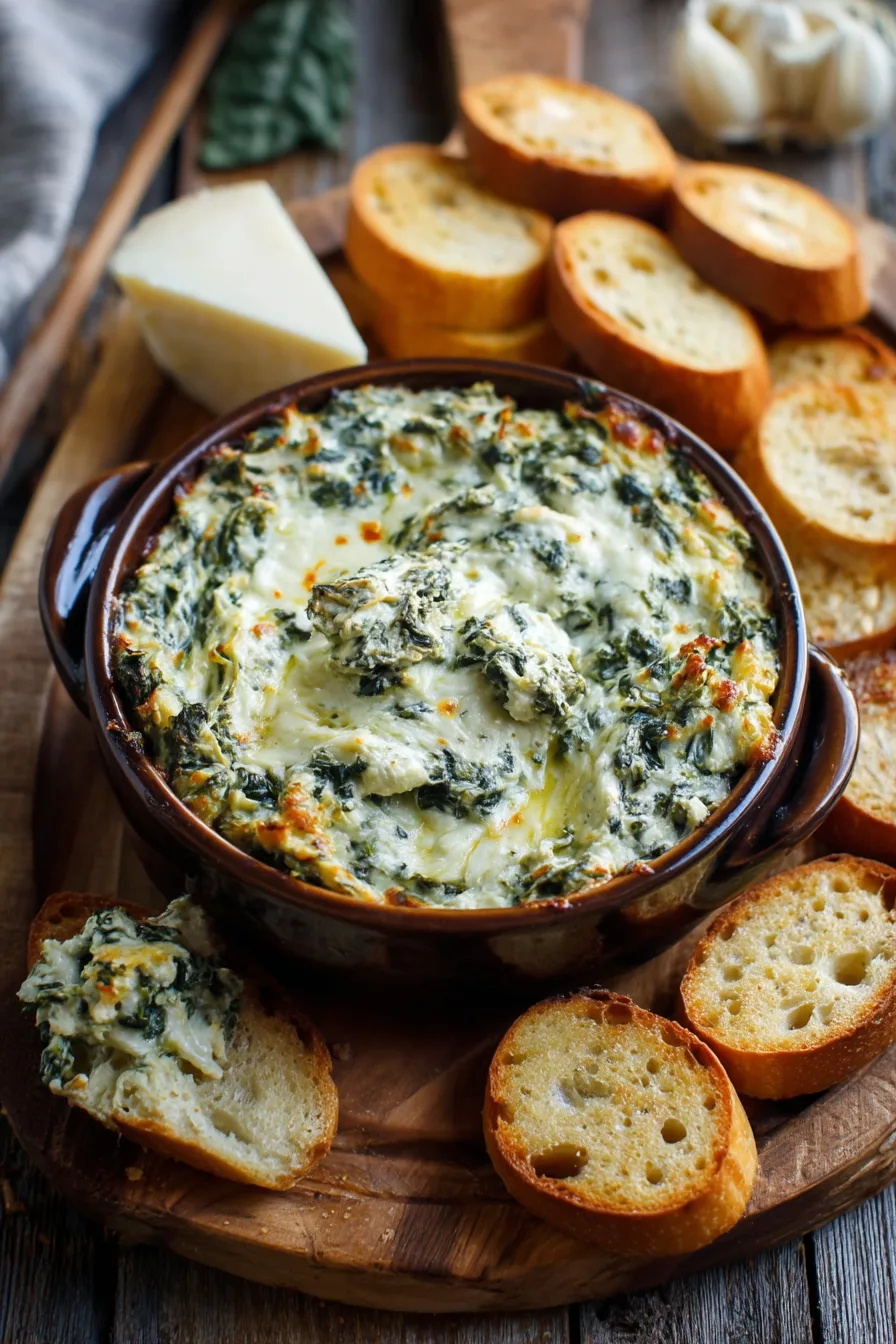 spinach artichoke dip crockpot