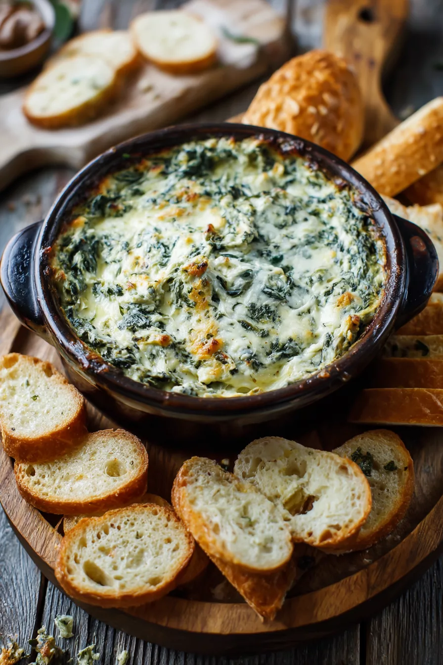 spinach artichoke dip crockpot
