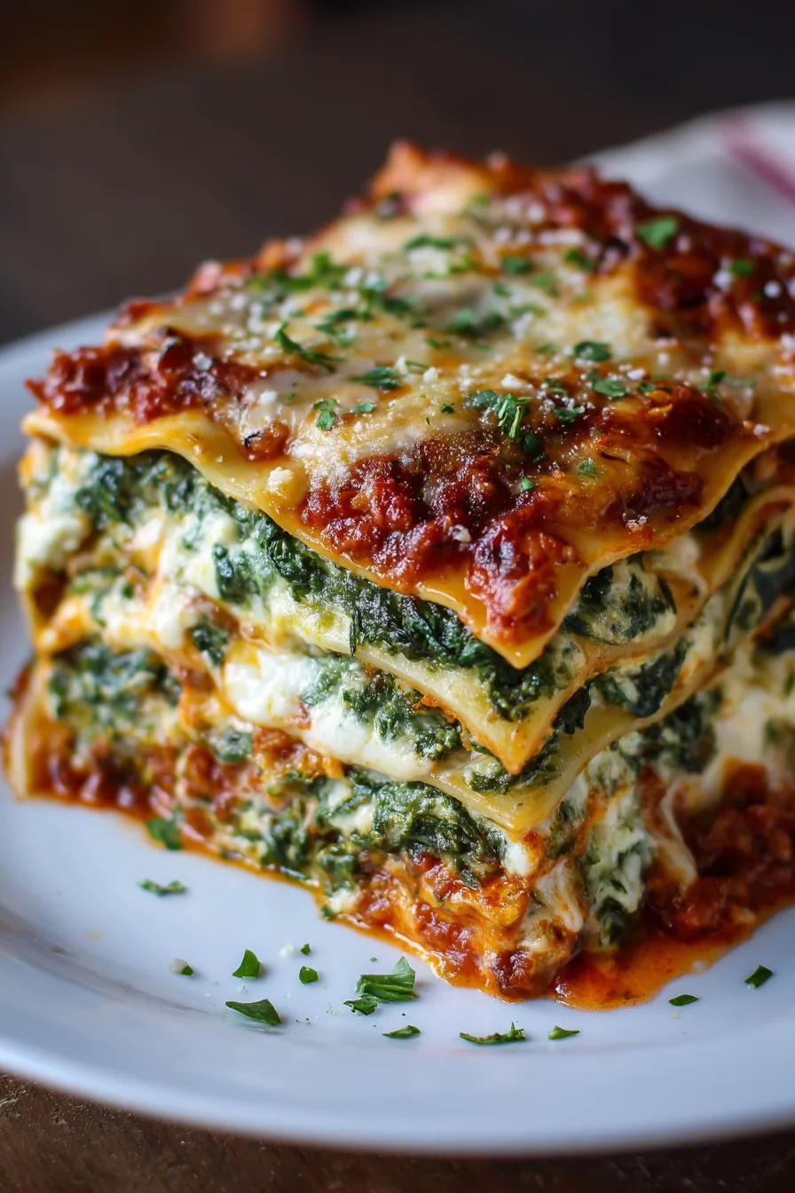 spinach lasagna recipe