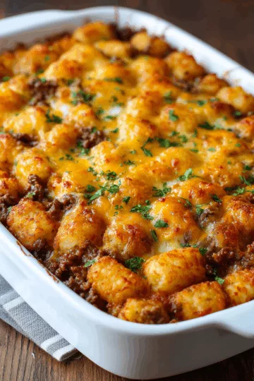 tater tot casserole with ground beef