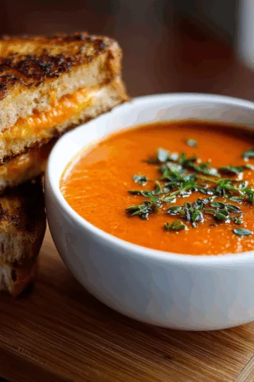 tomato soup and grilled cheese