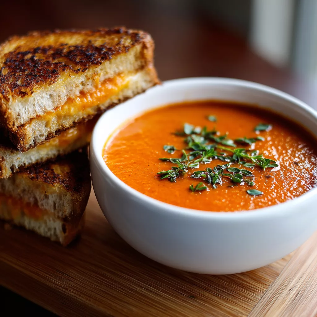 tomato soup and grilled cheese