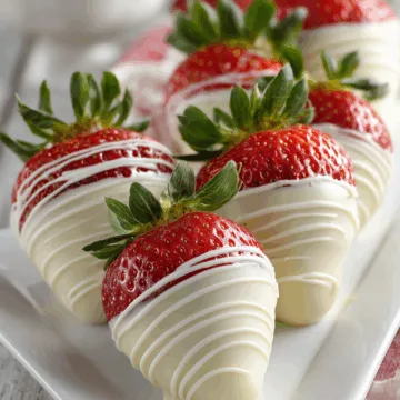 white chocolate covered strawberries