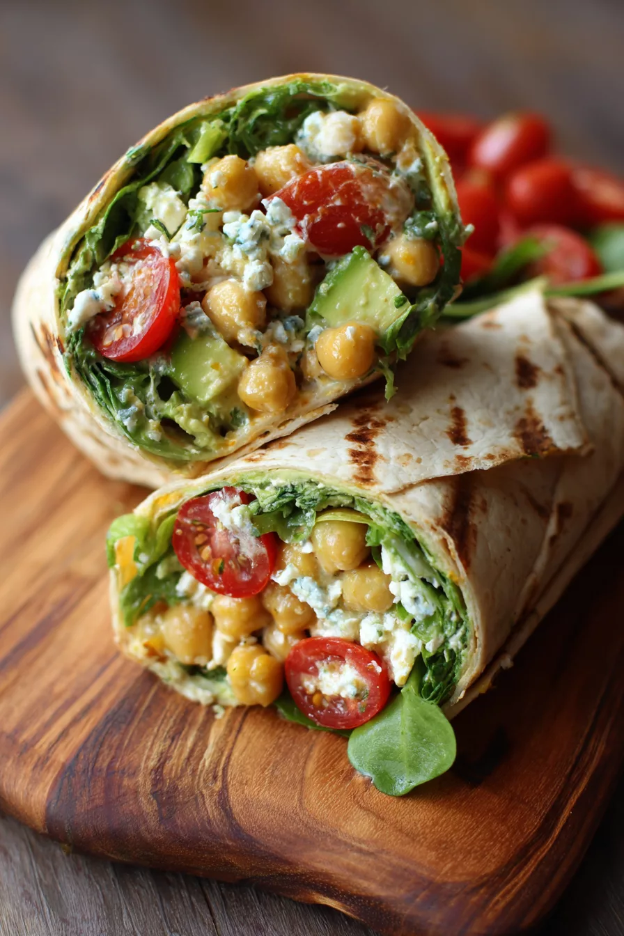 Avocado Chickpea Summer Wraps