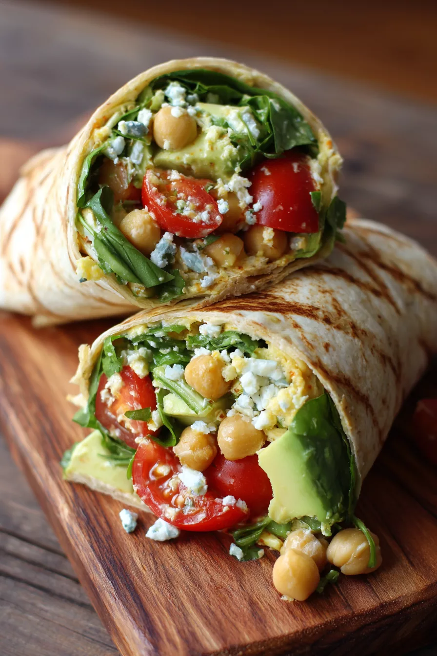 Avocado Chickpea Summer Wraps
