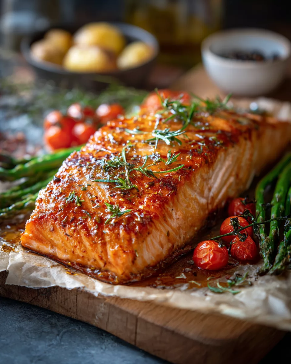 Baked salmon recipe