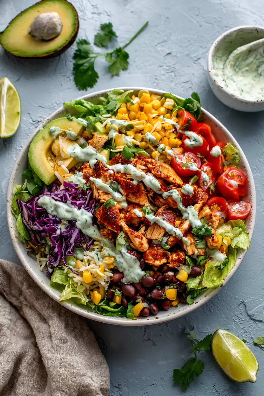 Chicken taco bowl