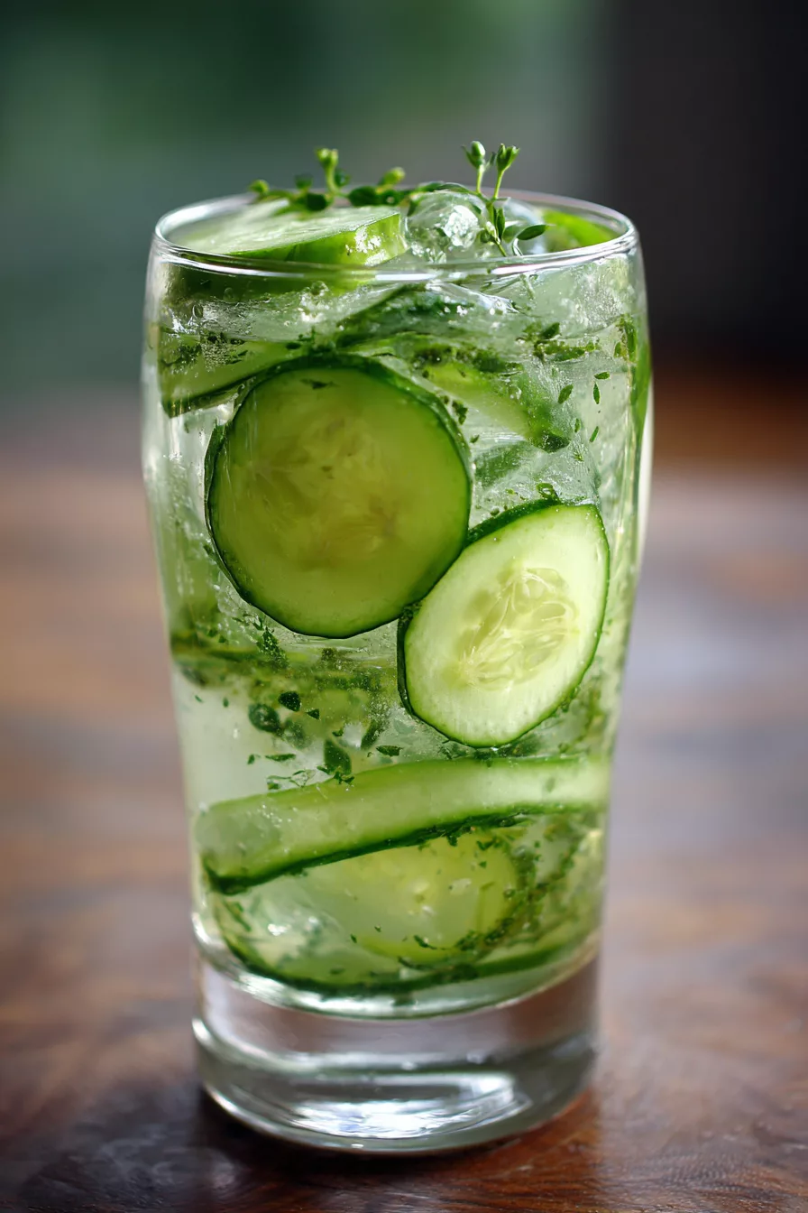 Cucumber Water Detox Drink