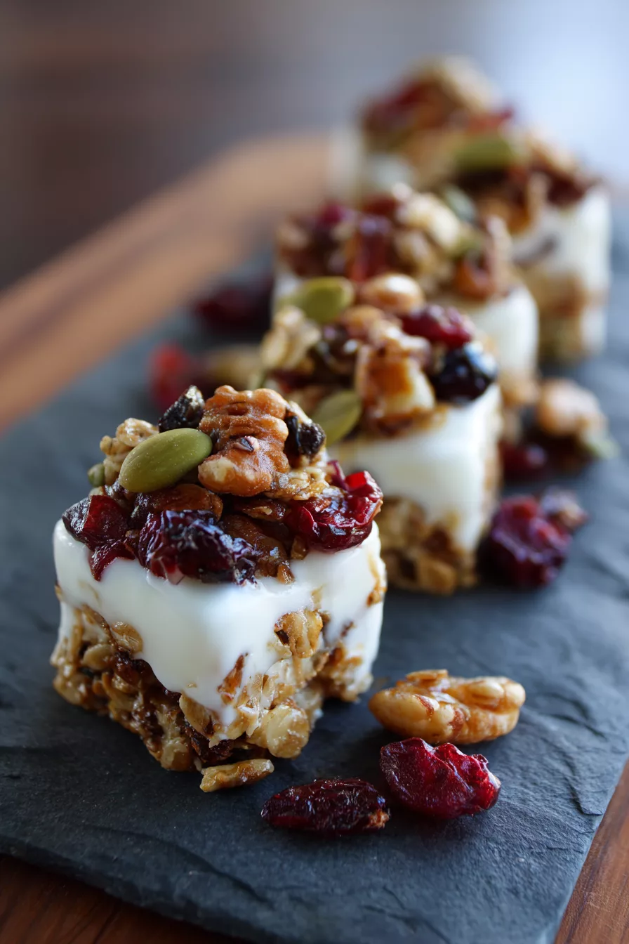 Frozen Greek Yogurt Granola Bites