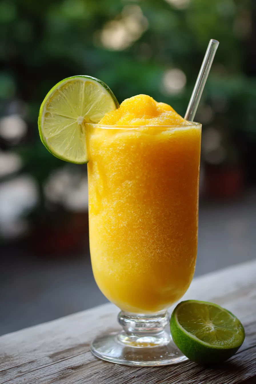 Frozen Mango Lime Slush Recipe: Chill with Tropical Flavor